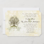   donkerbruine en Moss Green Swirl Kaart (Voorkant)