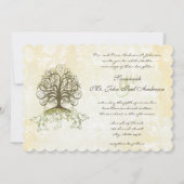 donkerbruine en Moss Green Swirl Kaart (Voorkant)