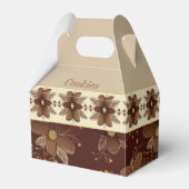Donkerbruine Flieal Bedankdoosjes (Voorkant Zijde)