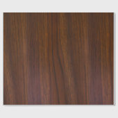 Donkerbruine houttextuur print cadeaupapier (Vlak)