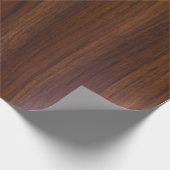 Donkerbruine houttextuur print cadeaupapier (Hoek)