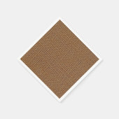 Donkerbruine jute burlap foto realistisch servetten (Hoek)