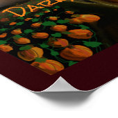 Donkerbruine koude feelings Acrylschildernajaar Poster (Hoek)