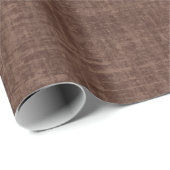 Donkerbruine linnen  cadeaupapier (Rol Hoek)