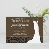 Donkerbruine luipaarddierenprint; gepersonaliseerd kaart (Staand voorkant)