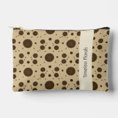 Donkerbruine micro bloemenzand etui (Voorkant)