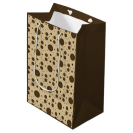 Donkerbruine micro bloemzand medium cadeauzakje