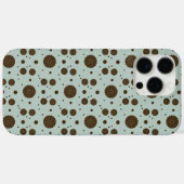 Donkerbruine Micro Floral Sage groen Case-Mate iPhone Case (Achterkant (horizontaal))