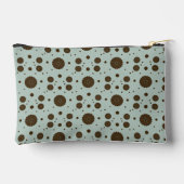 Donkerbruine Micro Floral Sage Groen Etui (Achterkant)
