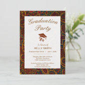  donkerbruine paisleypartij kaart