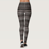 donkerbruine plaid leggings (Achterkant)
