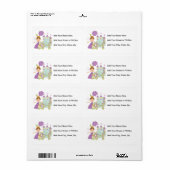 Donkerbruine Prinses Etiket (Full Sheet)