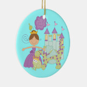 Donkerbruine Prinses Keramisch Ornament (Rechts)