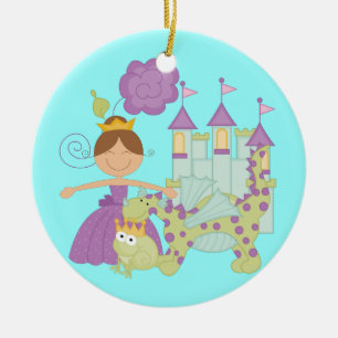 Donkerbruine Prinses Keramisch Ornament