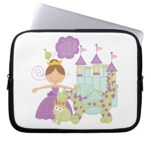Donkerbruine Prinses Laptop Sleeve