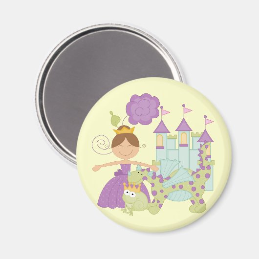 Donkerbruine Prinses Magneet (Voorkant / Achterkant)