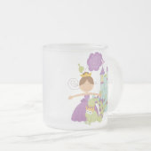 Donkerbruine Prinses Matglas Koffiemok (Voorkant rechts)