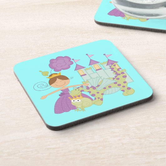 Donkerbruine Prinses Onderzetter (Linkerzijde)