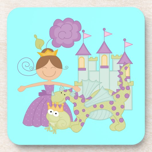 Donkerbruine Prinses Onderzetter (Voorkant)