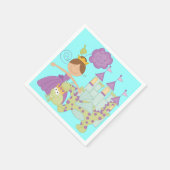 Donkerbruine Prinses Servetten (Hoek)