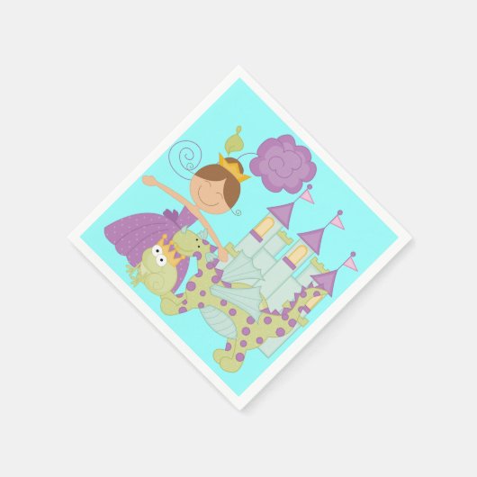 Donkerbruine Prinses Servetten (Hoek)