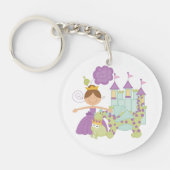 Donkerbruine Prinses Sleutelhanger (Voorkant)