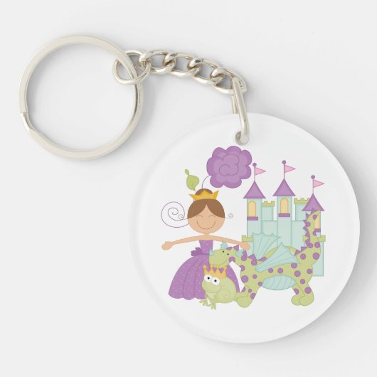 Donkerbruine Prinses Sleutelhanger (Voorkant)