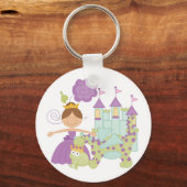 Donkerbruine Prinses Sleutelhanger (Voorkant)