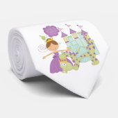 Donkerbruine Prinses Stropdas (Opgerold)