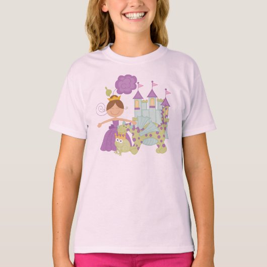 Donkerbruine Prinses T-shirt (Voorkant)