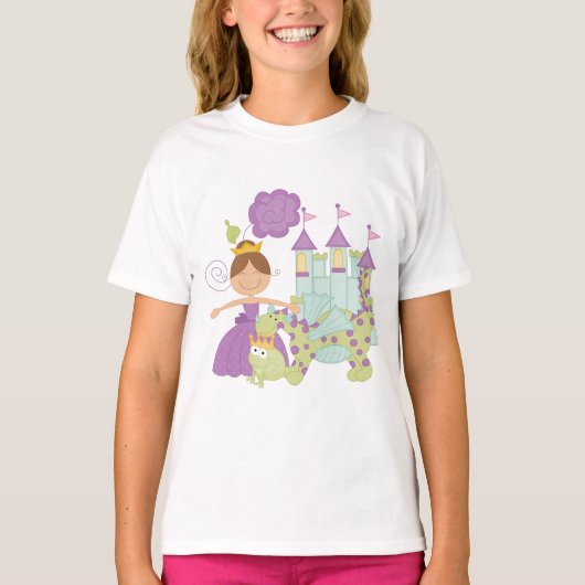 Donkerbruine Prinses T-shirt (Voorkant)