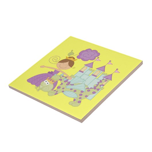 Donkerbruine Prinses Tegeltje (Zijkant)