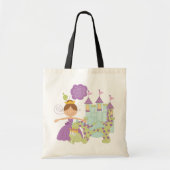Donkerbruine Prinses Tote Bag (Voorkant)