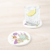 Donkerbruine Prinses Zandsteen Onderzetter (Zijkant)