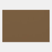 Donkerbruine, vaste kleur inpakpapier vel (Voorkant)