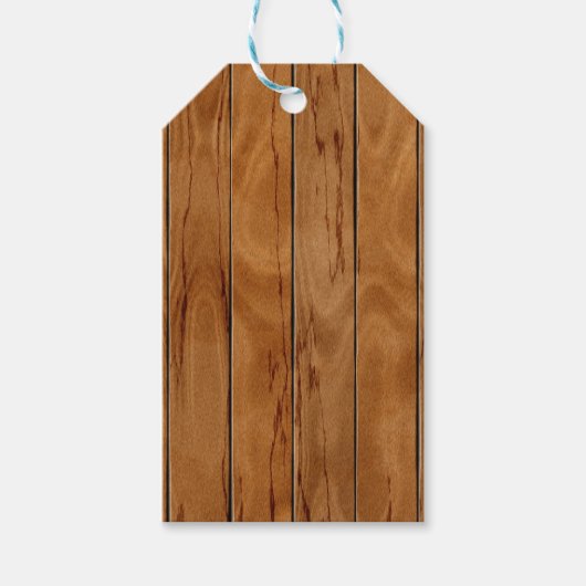 Donkerbruine vloertextuur cadeaulabel (Voorkant)