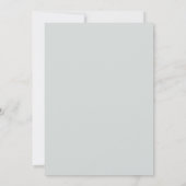 Donkerbruine witte bloemige bruiloftsshower uitnod kaart (Achterkant)