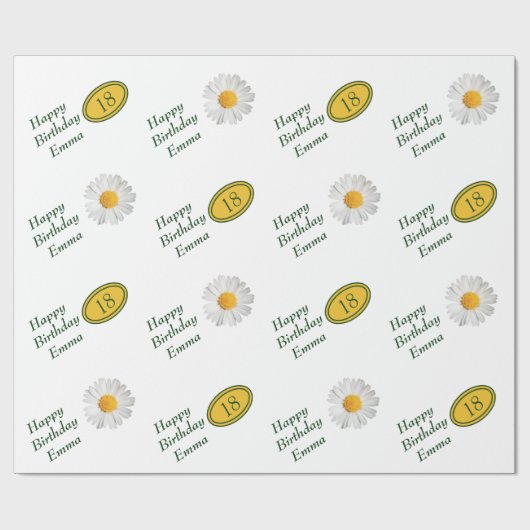  donkerbruine zondag cadeaupapier (Vlak)