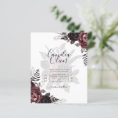 Donkerbruine zwarte Rozen bruiloft Herfst winter (Staand voorkant)