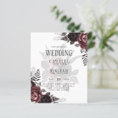 Donkerbruine zwarte Rozen bruiloft Herfst winter (Staand voorkant)