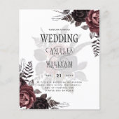 Donkerbruine zwarte Rozen bruiloft Herfst winter (Voorkant)