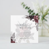 Donkerbruine zwarte Rozen bruiloft Herfst winter (Staand voorkant)