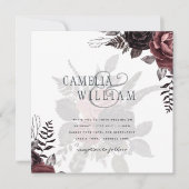 Donkerbruine zwarte Rozen bruiloft Herfst winter (Voorkant)