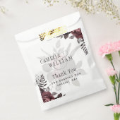 Donkerbruine zwarte Rozen bruiloft Herfst winter Bedankzakje (Gezegeld)