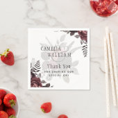 Donkerbruine zwarte Rozen bruiloft Herfst winter Servet (Insitu)