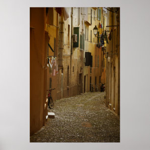Donkerbuis in Napels, Italië verticaal poster
