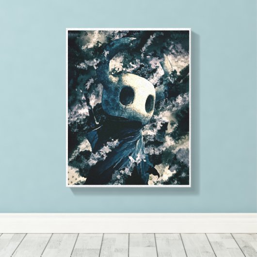 donkerder hollow Knight Canvas (Insitu (Houten vloer))