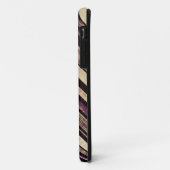 donkerder Paars Stripes patroon Case-Mate iPhone Case (Achterkant/links)