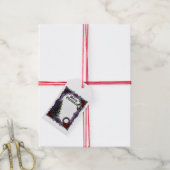 Donkerdere Maar Oudere Kerstkaart 1 Cadeaulabel (Met Touw)