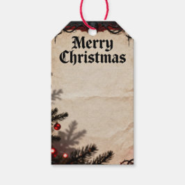 Donkerdere Maar Oudere Kerstkaart 4 Cadeaulabel